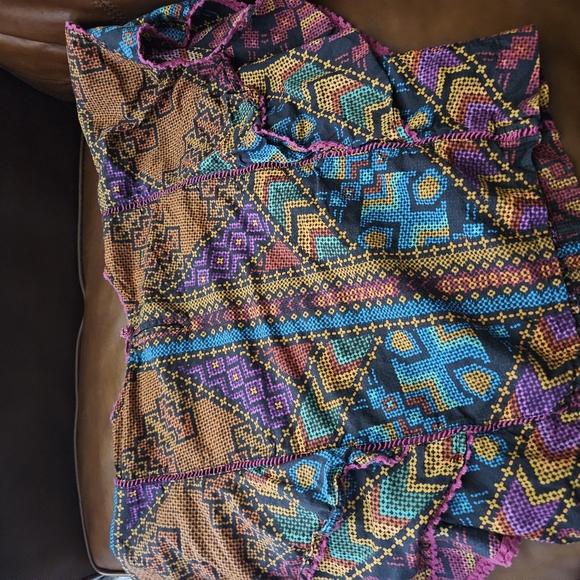 FARM RIO Yawanawa Stripes Blouse XS Euc - Picture 8 of 10